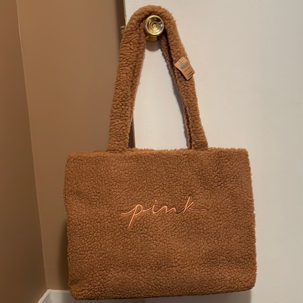 PINK Sherpa Shoulder Bag